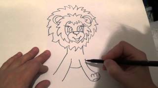 Рисуем мультяшных героев. Рисуем львенка из мультика. How to Draw a Cartoon Lion Рисуем мультяшных героев. Рисуем львенка из мультика. How to Draw a Cartoon Lion