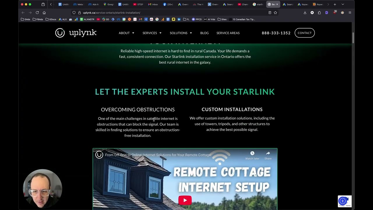 Реклама в Google Ads для установки Starlink (получение заявок на установку Starlink)