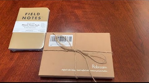 Robrasim Leather Notebook Holder and Field Notebook Unboxing