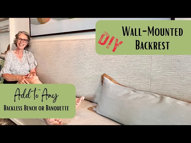 Easy DIY: Best Wall Hung Backrest And Custom Bench Cushion - South House  Designs