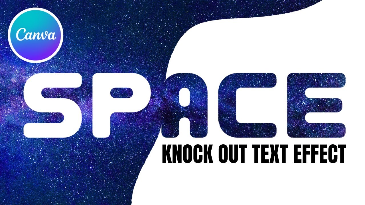 How to knockout text in Canva | Transparent Text Cutout Effect Tutorial ...