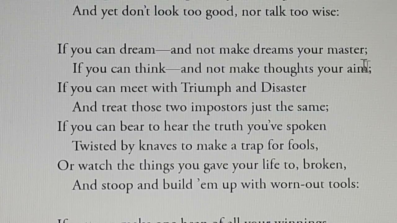 'If' by Rudyard Kipling fully explained line by line in Hindi by Sulekha Jadaun