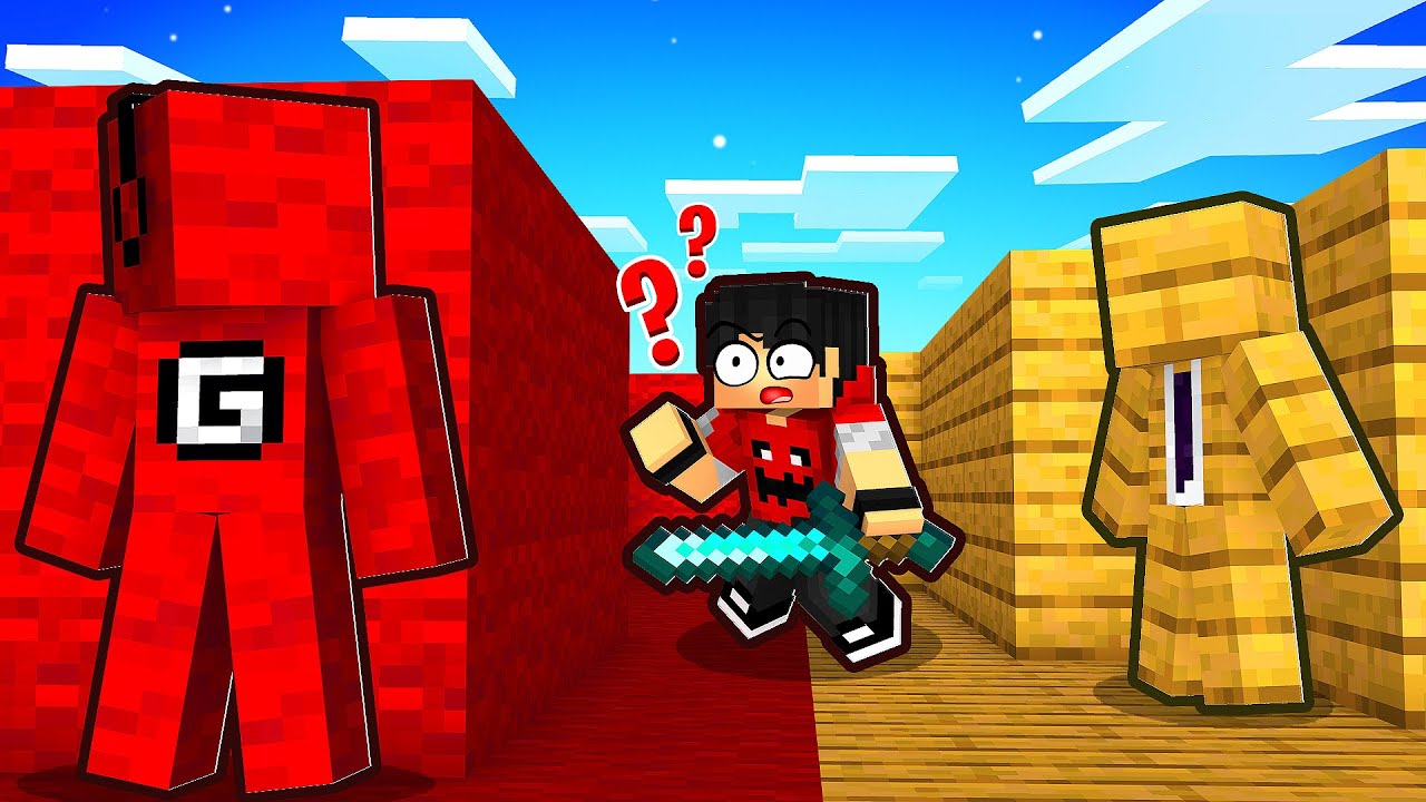 ESCONDE ESCONDE MAS SÓ PODE VIRAR BLOCOS no Minecraft