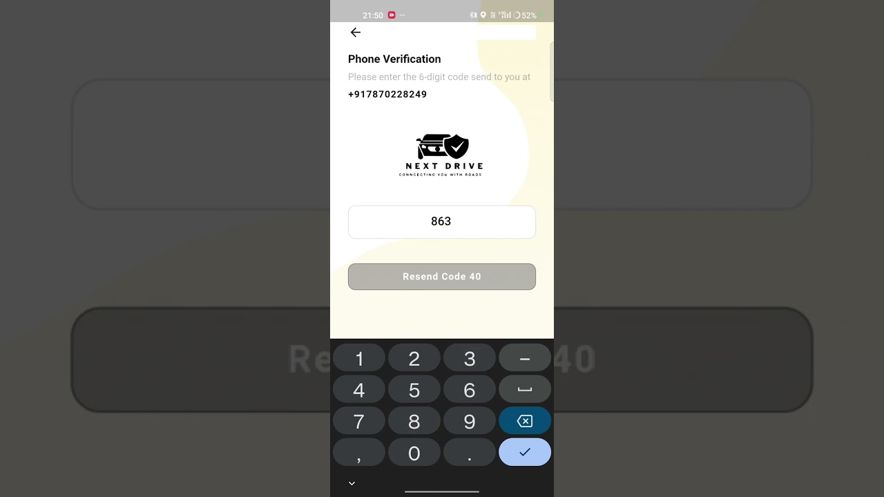 NEXTDRIVE DRIVER DELETE ACCOUNT POLICY