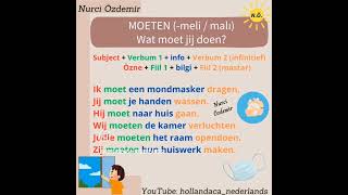 Modale Verba / Modal Fiiller - Moeten ( - Meli/Malı) Ögreniyorum