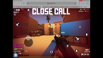Playing Krunker.io on mobile(huge noob😰😥)