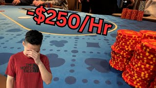 What LOSING $250/Hr Playing Poker Looks Like At The Gardens Casino $5/$5 | Poker Vlog #9