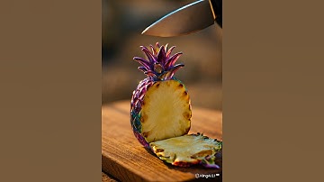 Pineapple 🍍 cutting ASMR video. #shorts
