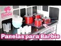 COMO FAZER PANELAS, COPOS E BOWLS PARA BARBIE | HOW TO MAKE POTS, CUPS AND BOWLS FOR BARBIE