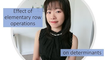[吉娜][Linear Algebra] The effect of elementary row operations on determinants with four examples