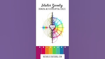 Drawing with overlapping circles - Inspirational Art Intuitive Geometry #Shorts