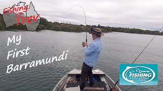 My first Barramundi in the river