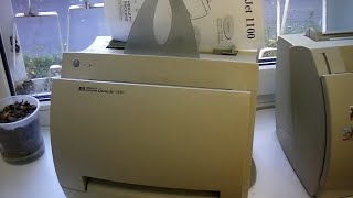 Принтер HP LaserJet 1100 (запуск, картридж, тест-страница 50fps)