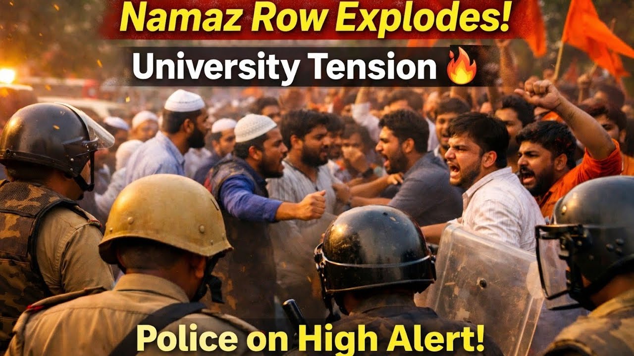 "Namaz Row Explodes in Lucknow University | Police on High Alert Amid Student Clash