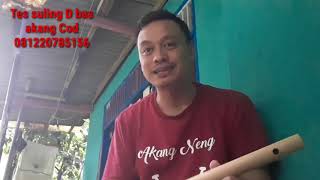 Tes Suling Bambu Nada D Bas Panjang 57 Cm