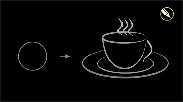 Coffee cup logo design in CorelDraw | Fk Online Education