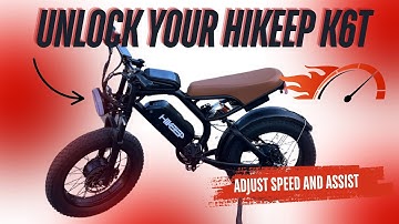 Unlock Trick for HiKeep K6-T EBike | Adjust Speed & Assist Settings