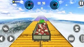 Ramp Tractor Stunt Racing : Tractor Trolley Stunts | Tractor Driving Game | Tractor 3D Game screenshot 5