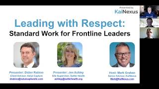 Leading With Respect: Standard Work for Frontline Leaders | Lean Healthcare