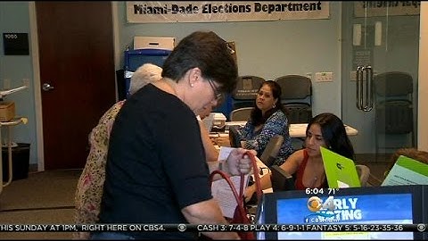 Early Voting Gets Underway In Broward, Miami-Dade
