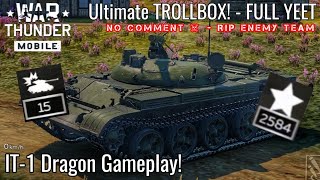 War Thunder Mobile - Yup It STILL Slaps! IT-1 Explosive ATGM Pancake Gameplay! - AMD Platoon