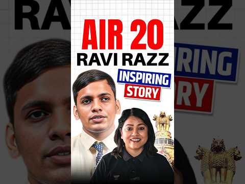 UPSC Hindi Medium Topper Ravi Razz AIR 20 | Inspiring Journey from Rank 182 to 20