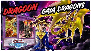 GAIA THE MAGICAL KNIGHT OF DRAGONS DECK DUEL LINKS | DARK DRAGOON RANKED GAMEPLAY