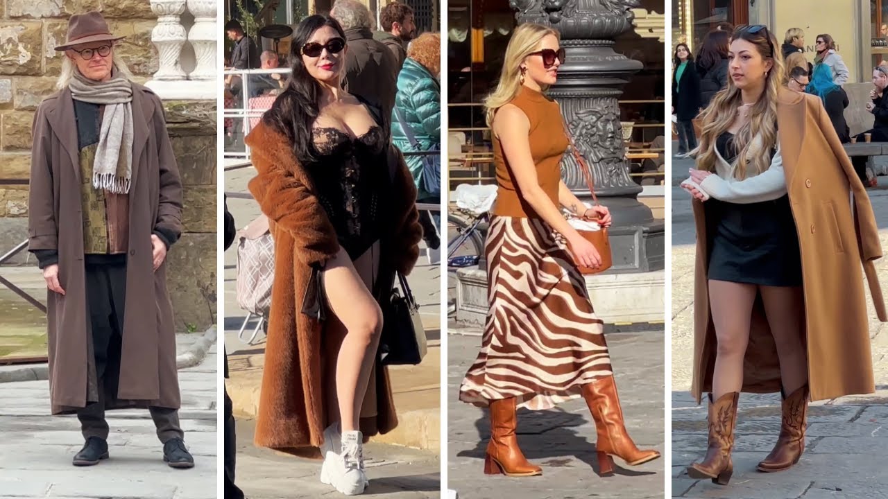 Street Style Outfits / The Second Fashion Center of Italy , Florence