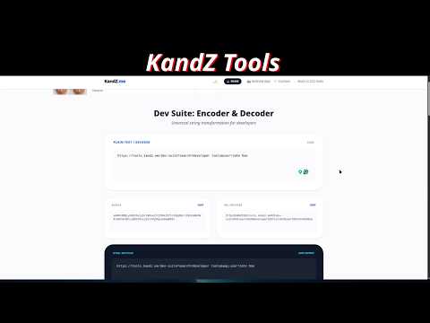 Encode, Decode URL, Base64 and HTML Instantly ❤️