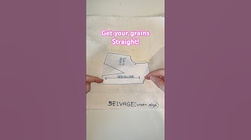 Get your grain line right! #sewingtips #sewing #sewingtutorial #sewinghacks #beginnersewing