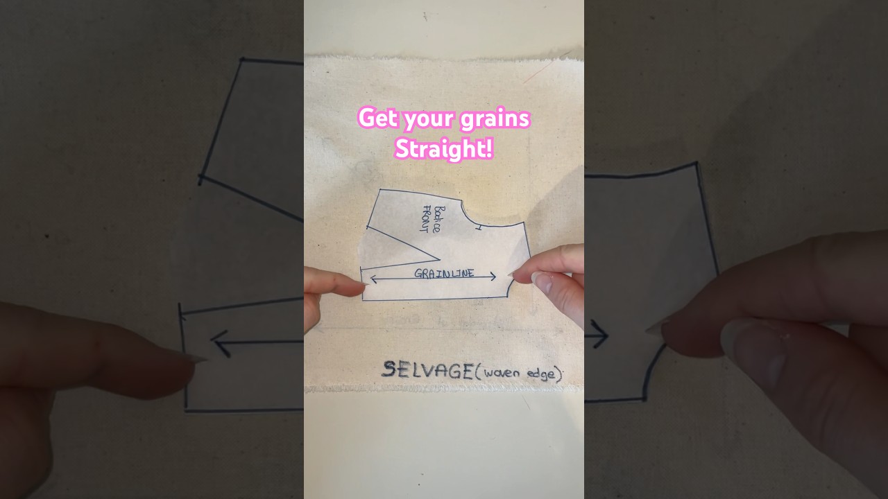 Get your grain line right! 