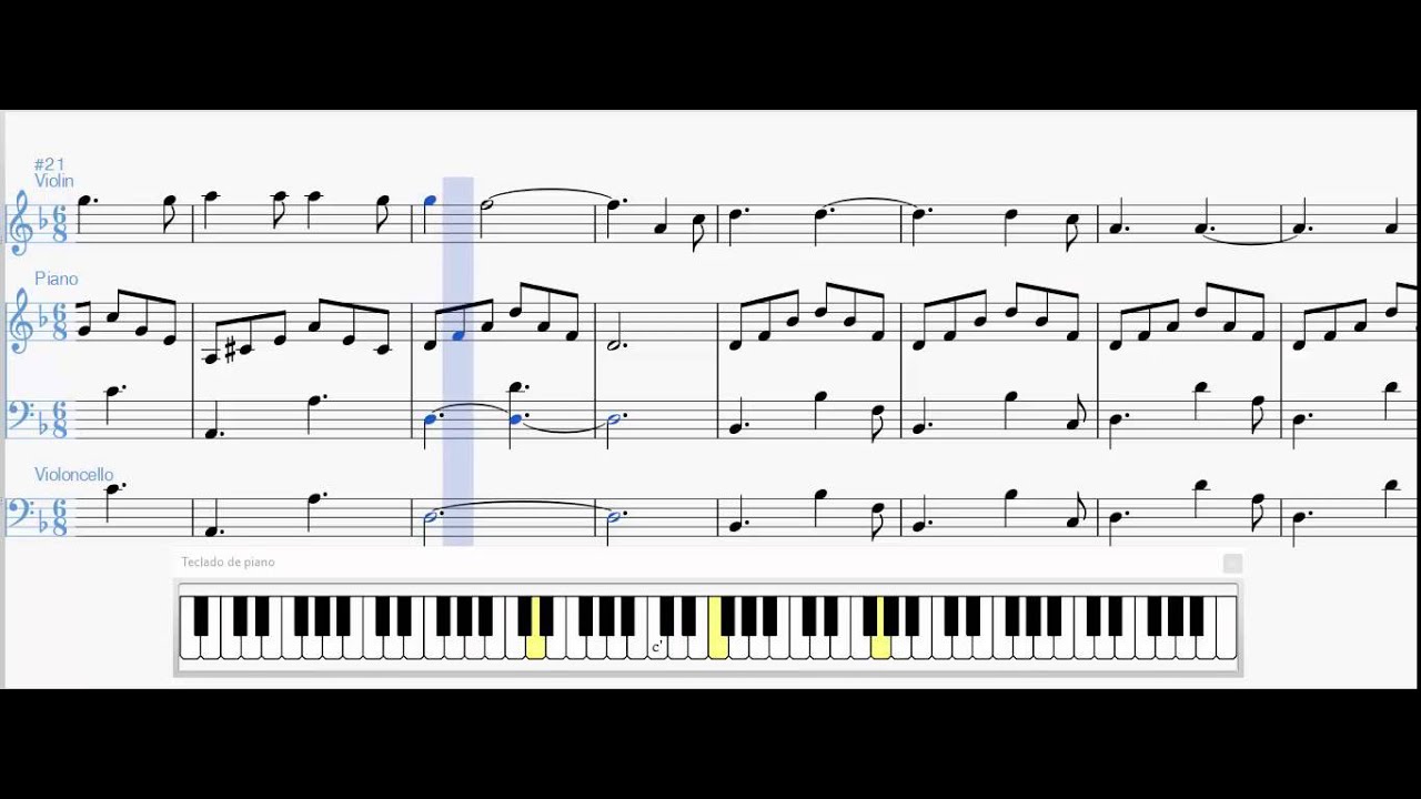 Partitura Hallelujah (Piano / Harp Cello e Violino ...