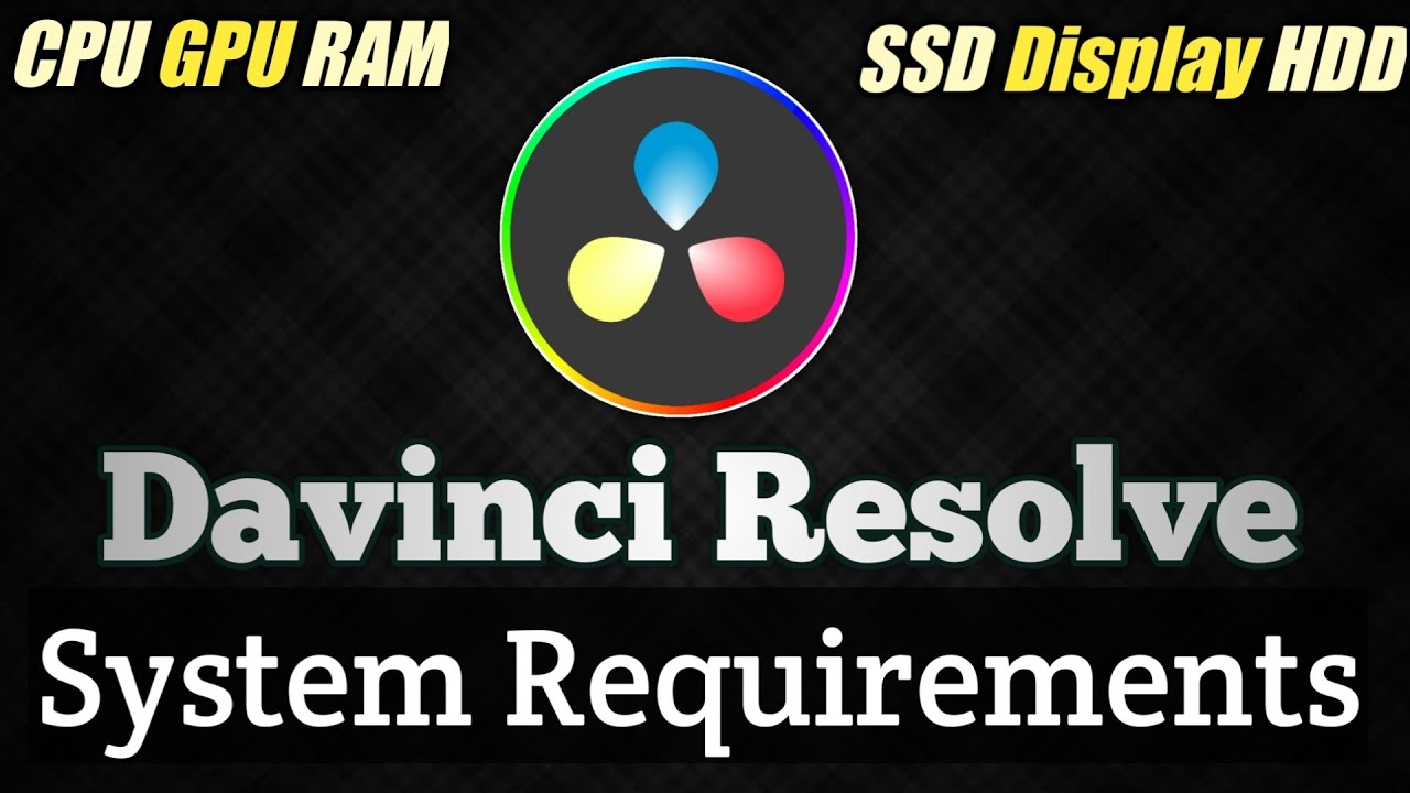 davinci resolve free version system requirements