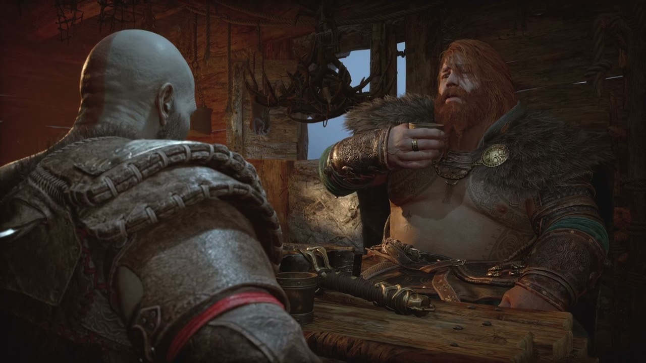 Thor Drinks With Kratos God of War Ragnarok PS5 