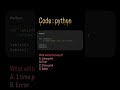 comment correct output #codingreels #pythontricks #codeconfusion #learnpython #programmingreels