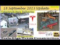 Cybertruck (CT) Production Equipment &amp; 5 CT&#39;s on Site! 18 September 2023 Giga Texas Update (07:55AM)