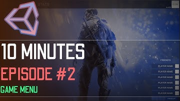 10 MINUTES Challange in Unity  | FPS - RTS Style Game Menu|  EP #2