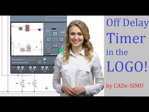 Off Delay Timer in the LOGO!(LAD & FBD) by CADe-SIMU Software