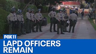 LAPD remains on UCLA campus early Wednesday