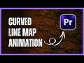 How to Create a Curved Line Map Animation in Premiere Pro | Pen Tool Tutorial