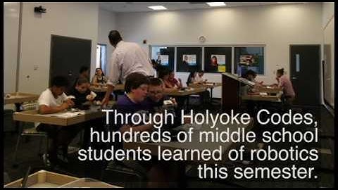 Watch a Lego robotics car drive itself at the Massachusetts Green High Performance Computer Center