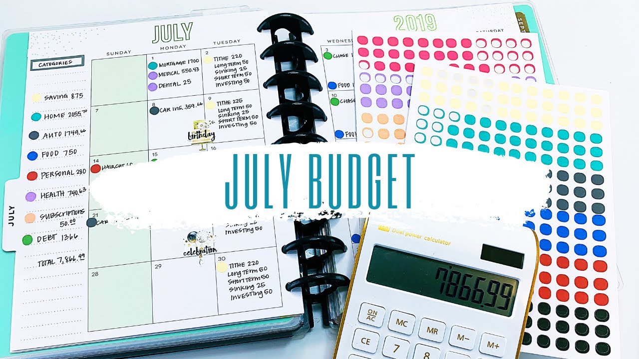July Monthly Budget Setup: Budget With Me 