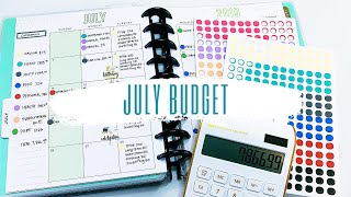 July Monthly Budget Setup Budget With Me