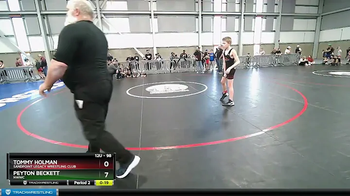 98 Lbs Champ. Round 1 - Tommy Holman, Sandpoint Le...