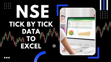 How to Get NSE Tick By Tick Data To Excel :- Best Tick By Tick Data Scanner For Intraday Trading
