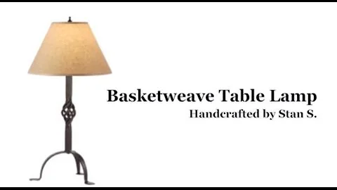 How It's Made - Basketweave Table Lamp