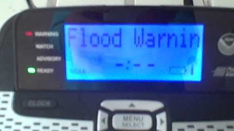 NOAA Weather Radio: Flood Warning Extension (EAS #36)