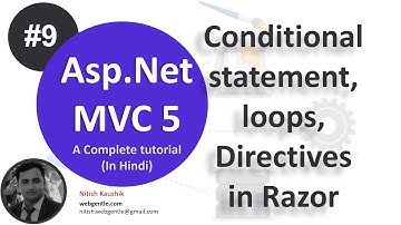 (#9) Loops, conditional statements & directives in Razor | MVC tutorial for beginners in .net c#