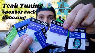 Teak Tuning Sponsor Pack Unboxing & Sesh with Friends!