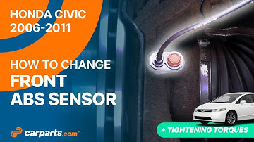 How to replace the Front ABS Sensor 2006 - 2011 Honda Civic 🚗